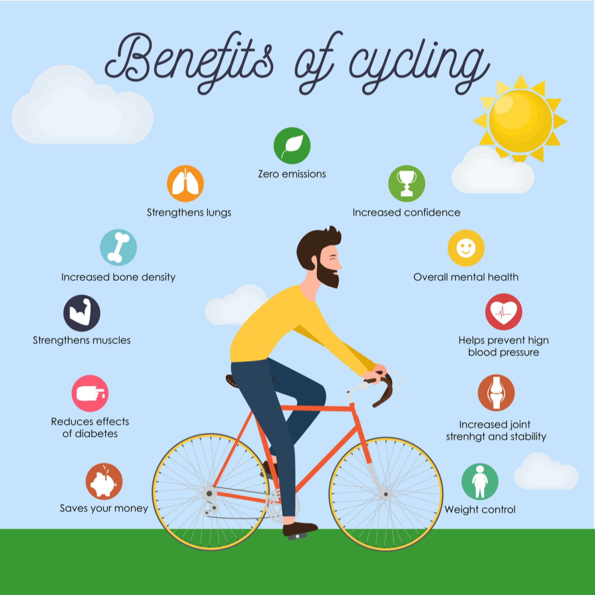 Benefits of Riding Bicycle - eBikeAI